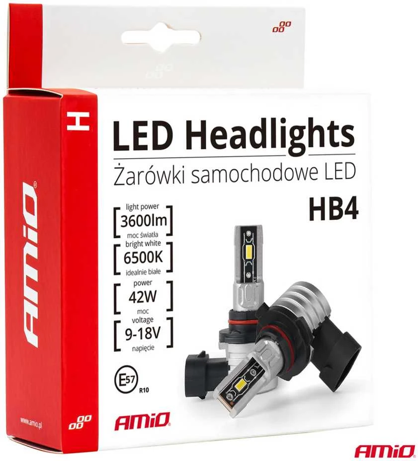 LED žibintų lemputės H-mini Series HB4 9006 AMiO-03335