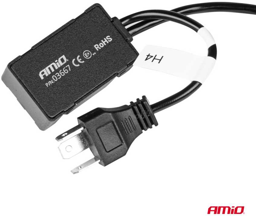 LED žibintų lemputės H4 PL Lens Series AMiO-03667