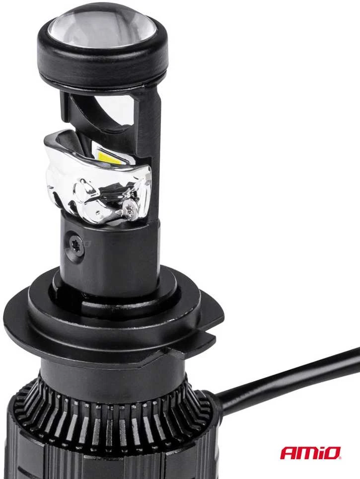 LED automobilių lemputės pl lens canbus lens h7 amio-03668