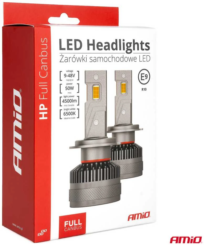 LED žibintų lemputės HP Series H3 12-24V 6500k AMIO-03672