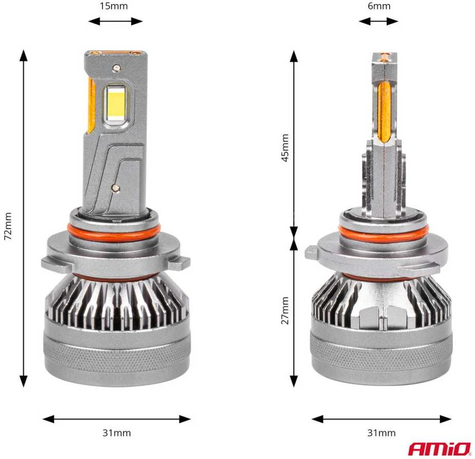 LED žibintų lemputės HP Series HB4 9006 Canbus AMiO-03679