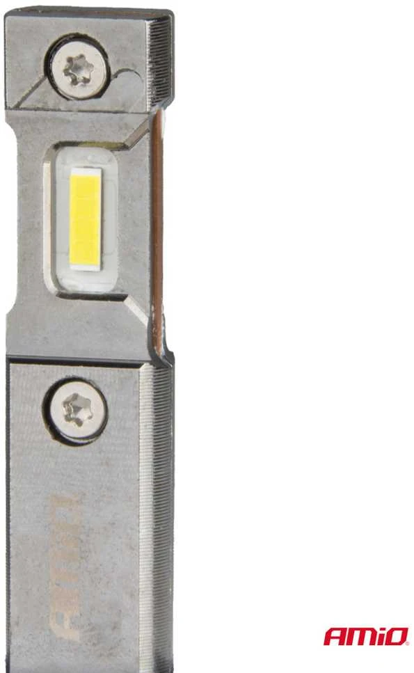 H1 LED lemputės korpuso detalus vaizdas