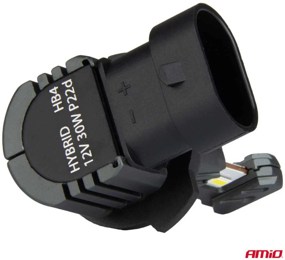 LED lemputė HB4 12V 30W su juoda jungtimi