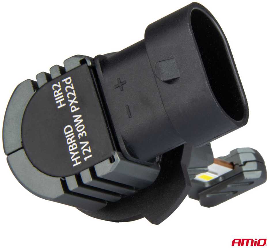 LED žibintų lemputės Hybrid series HIR2 6000K Canbus 60W, AMIO-04119