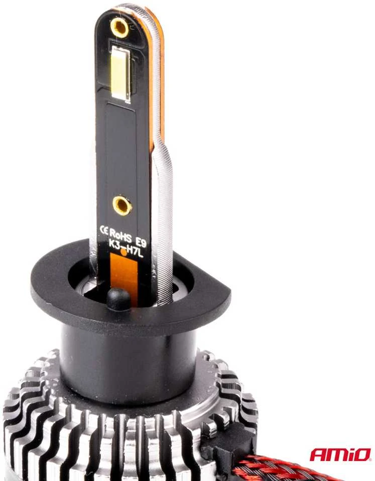 H1 LED lemputė K3 Series su aušinimo radiatoriais