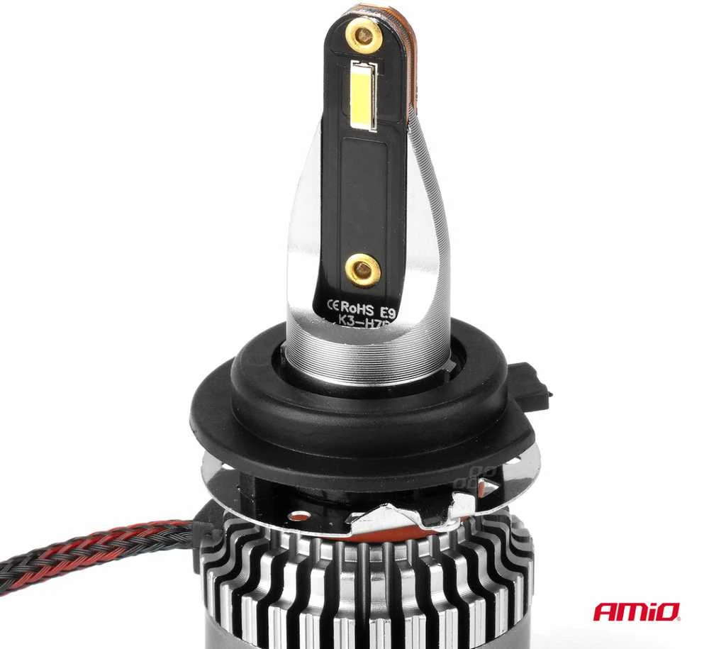 H7 LED lemputė K3 Series su aušinimo radiatoriumi