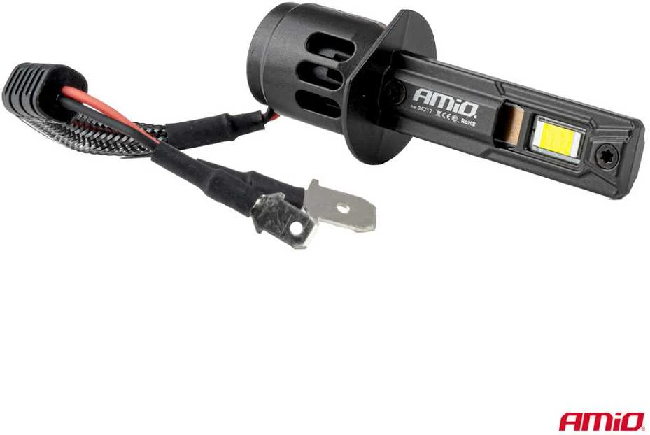 LED žibintų lemputės Series F25 PRO Juodas FULL CANBUS H1 68W 12V 24V AMIO-04717