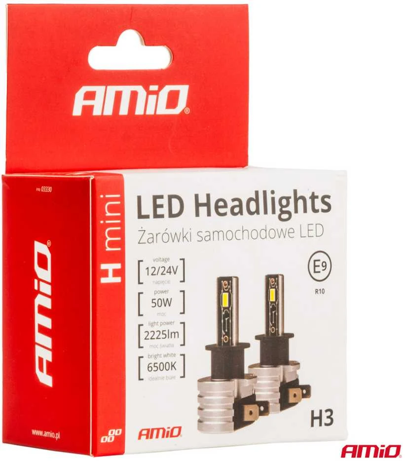 LED žibintų lemputės Series H3 AMiO-03330