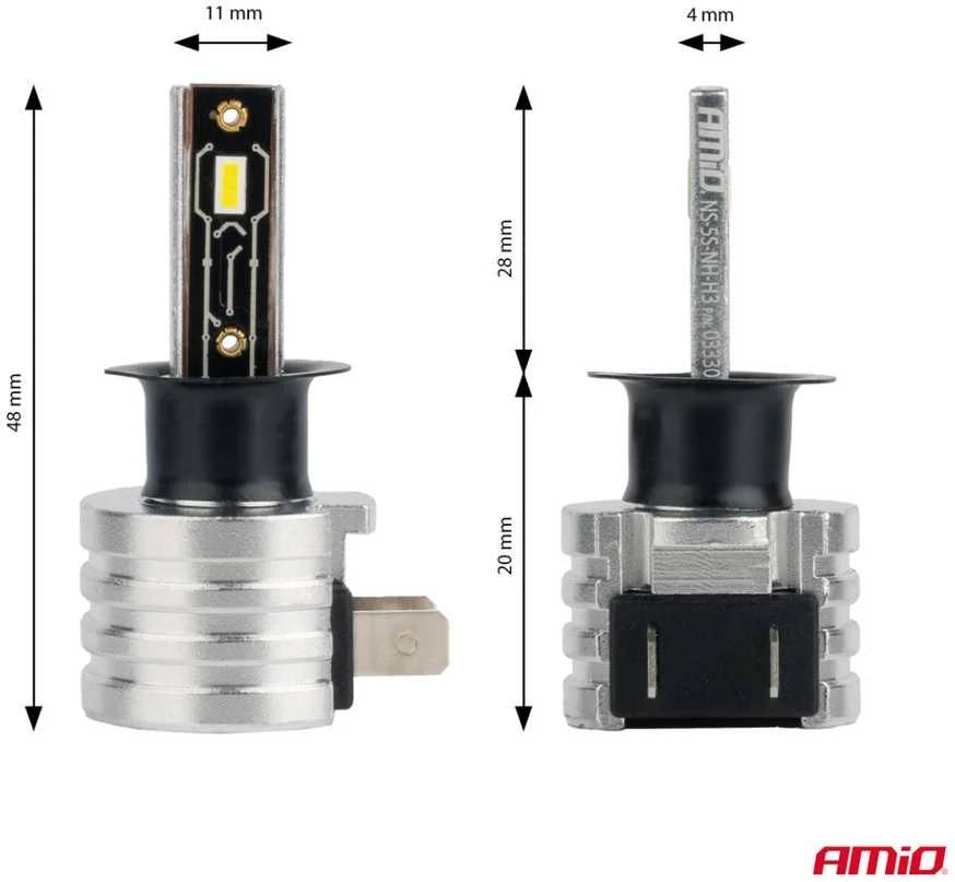 LED žibintų lemputės Series H3 AMiO-03330