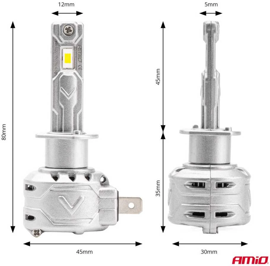 LED žibintų lemputės X2 Series H1 AMiO-02970