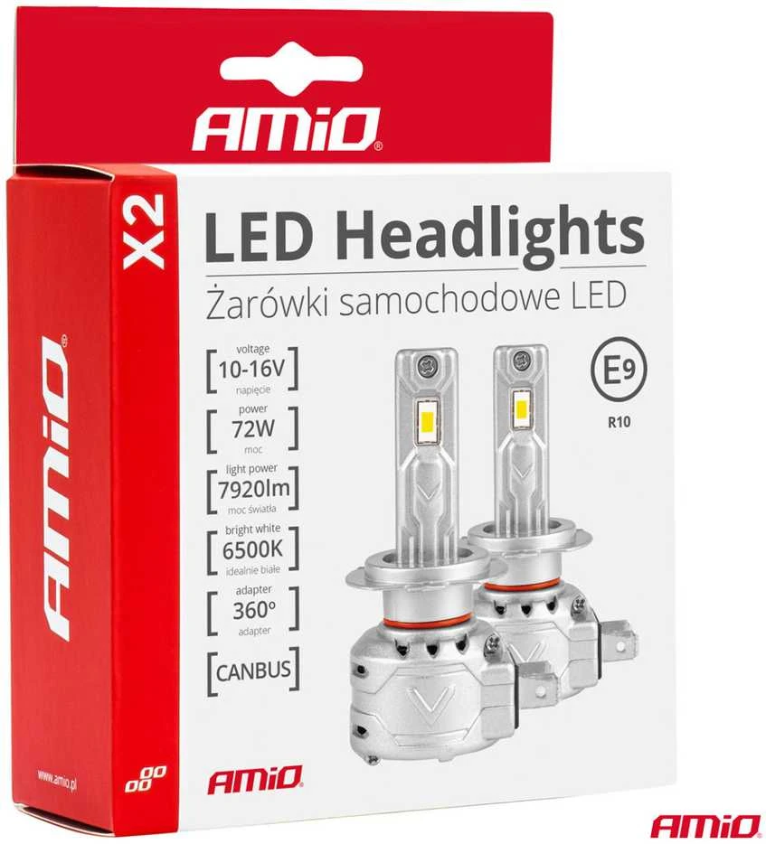 LED žibintų lemputės X2 Series H3 AMiO-02971
