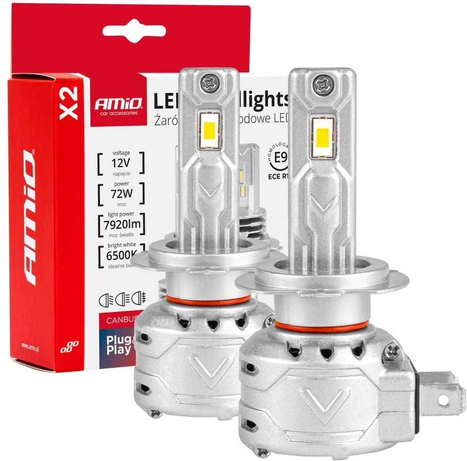 LED žibintų lemputės X2 Series H7 AMiO-02973