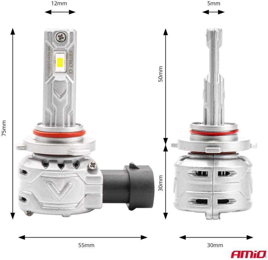 LED žibintų lemputės X2 Series HB4 9006 AMiO-02976