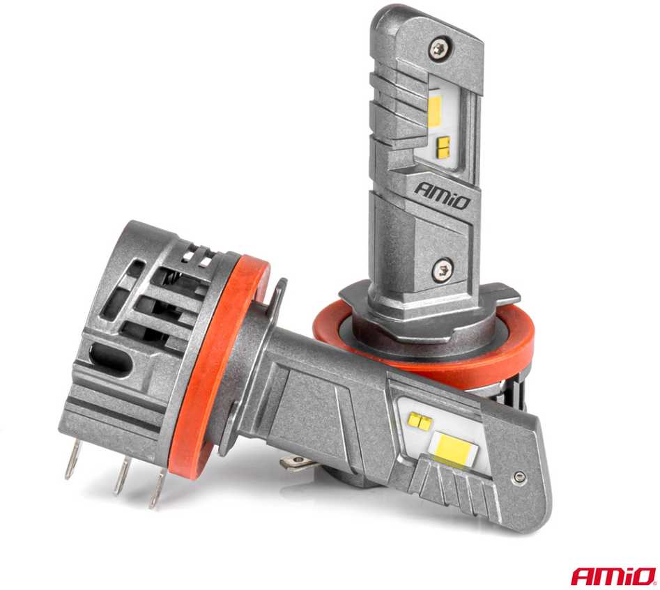 LED žibintų lemputės X5-series WINGER H15 49W 6000K CANBUS, AMIO-04685