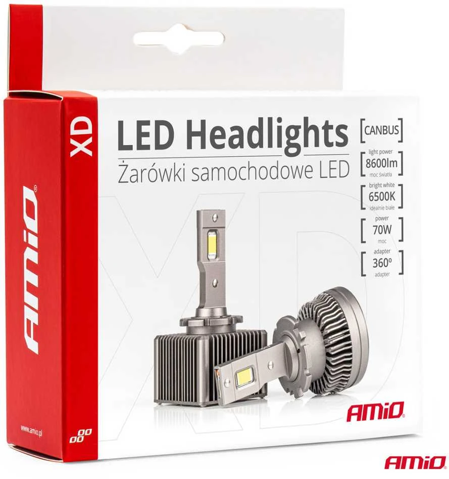 LED žibintų lemputės XD D8S AMiO-03315