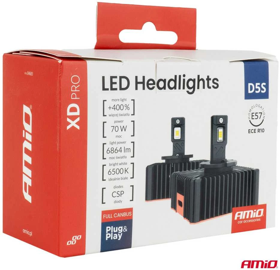 LED žibintų lemputės XD PRO D5S FULL CANBUS AMIO-04683