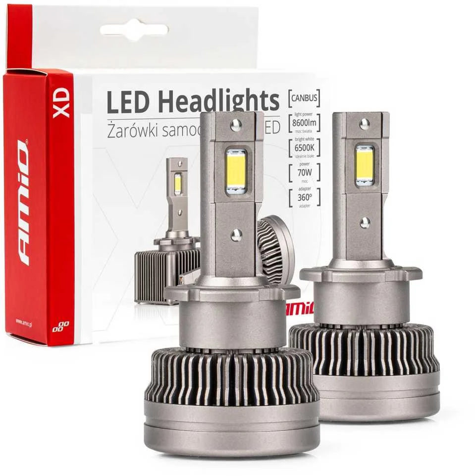 LED lemputės D4S/D4R su aušinimo radiatoriais
