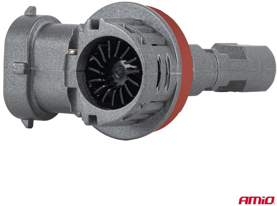 Żarówki samochodowe ledr su homologacją drogową r37 e-mark h11 pnp fan 18w amio-05120