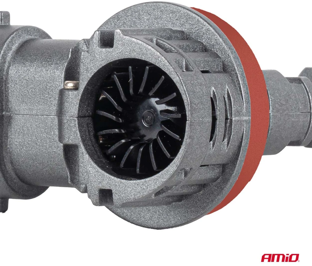 Żarówki samochodowe ledr su homologacją drogową r37 e-mark h11 pnp fan 18w amio-05120