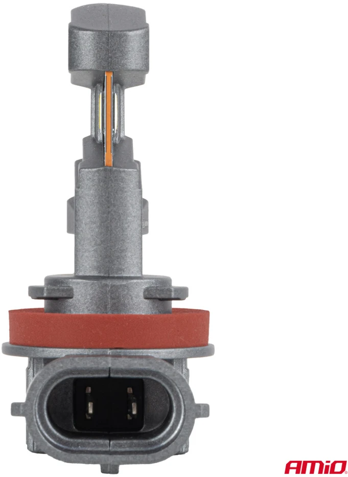 Żarówki samochodowe ledr su homologacją drogową r37 e-mark h11 pnp fan 18w amio-05120