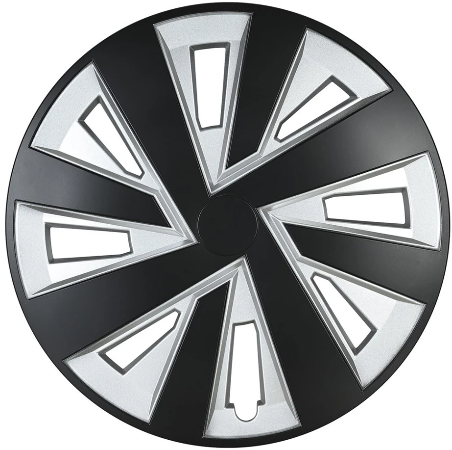 Leoplast Kołpak automobilinis pluton 15" cali juodai-sidabrinis