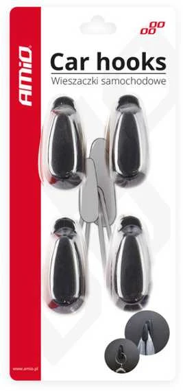 Lipnūs kabliukai automobiliui, 4 vnt AMIO-02490