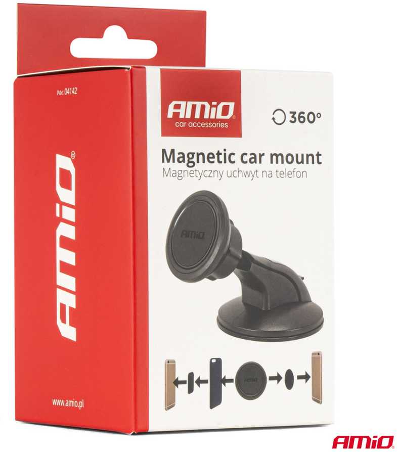 Magnetinis laikiklis telefonui ant priekinio stiklo AMiO-04142