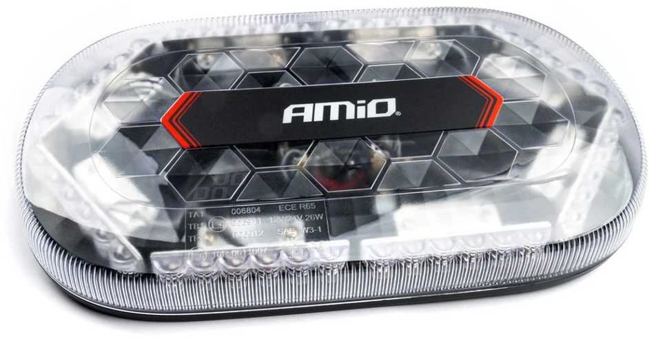 Magnetinis LED įspėjamasis žibintas 48 LED WLB78 R65 12V 24V AMIO-03336