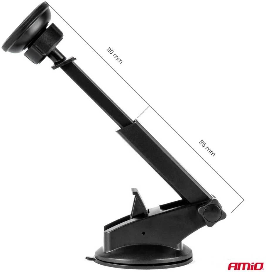 Magnetinis reguliuojamas telefono laikiklis ant stiklo AMiO-04145