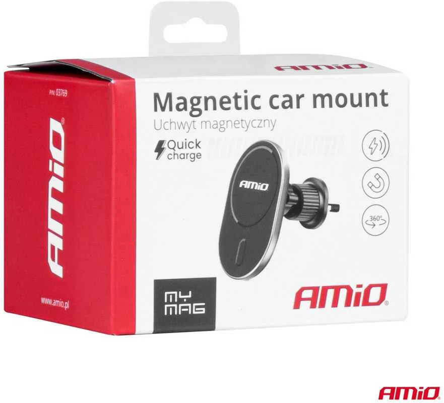 Magnetinis telefono laikiklis My Mag 15W AMIO-03769