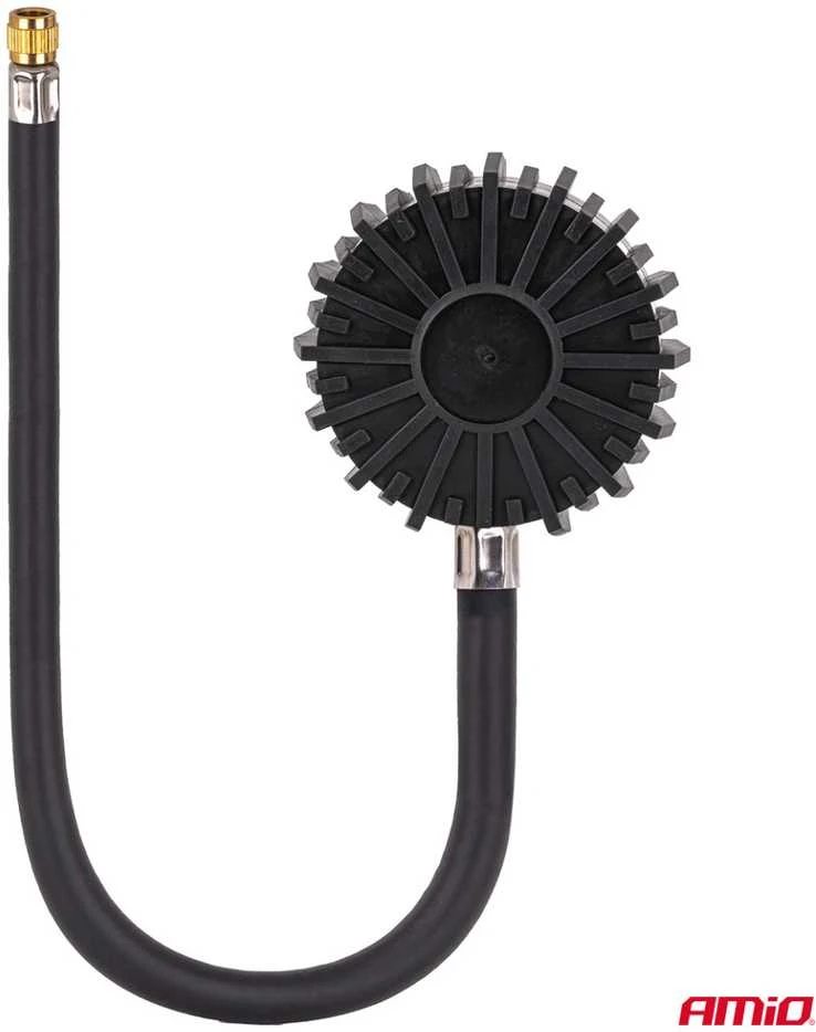 Mechaninis manometras su 30 cm žarna, 12 bar, AMIO-04468