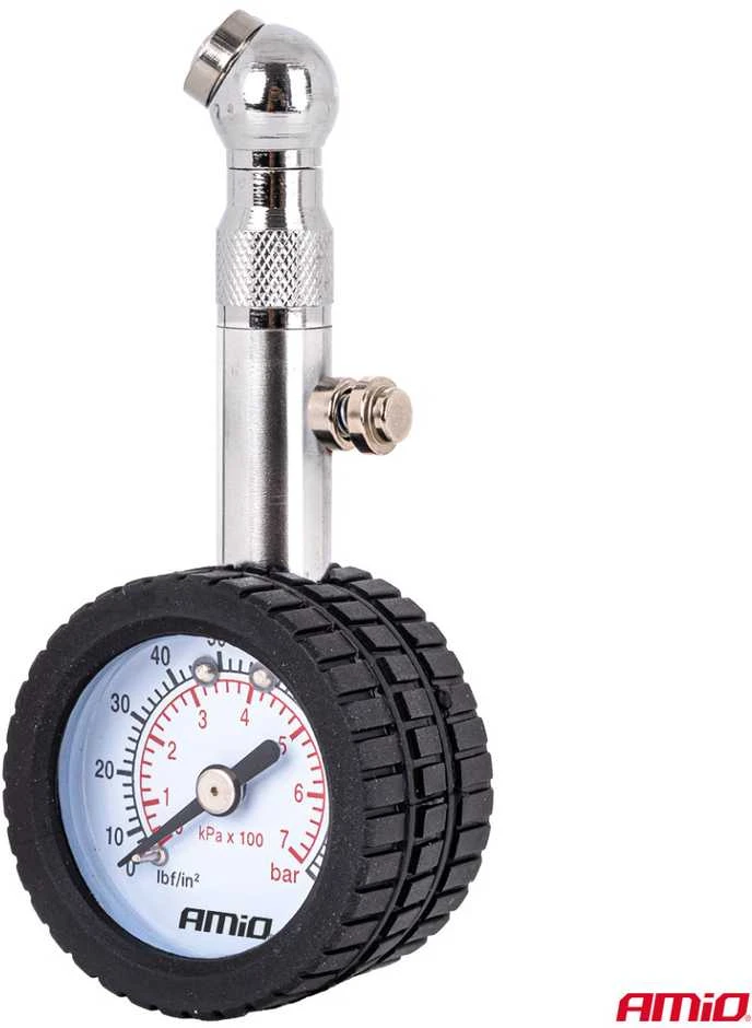 Mechaninis manometras su sukama galvute ir išleidimo vožtuvu 7 bar AMIO-04469