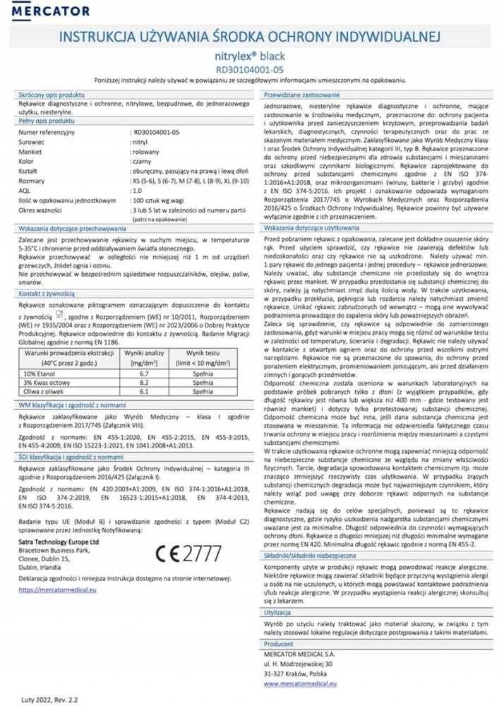 Beaphar Oem Juodos nitrilo pirštinės S - 100vnt