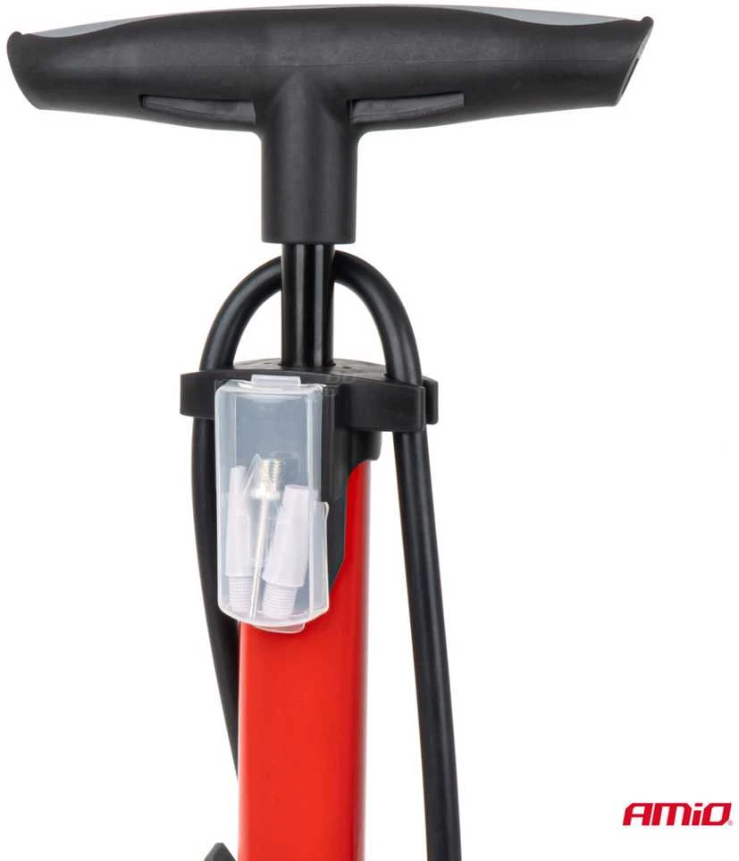 Metalinė rankinė pompa su manometru MINI PU08 AMIO-04343