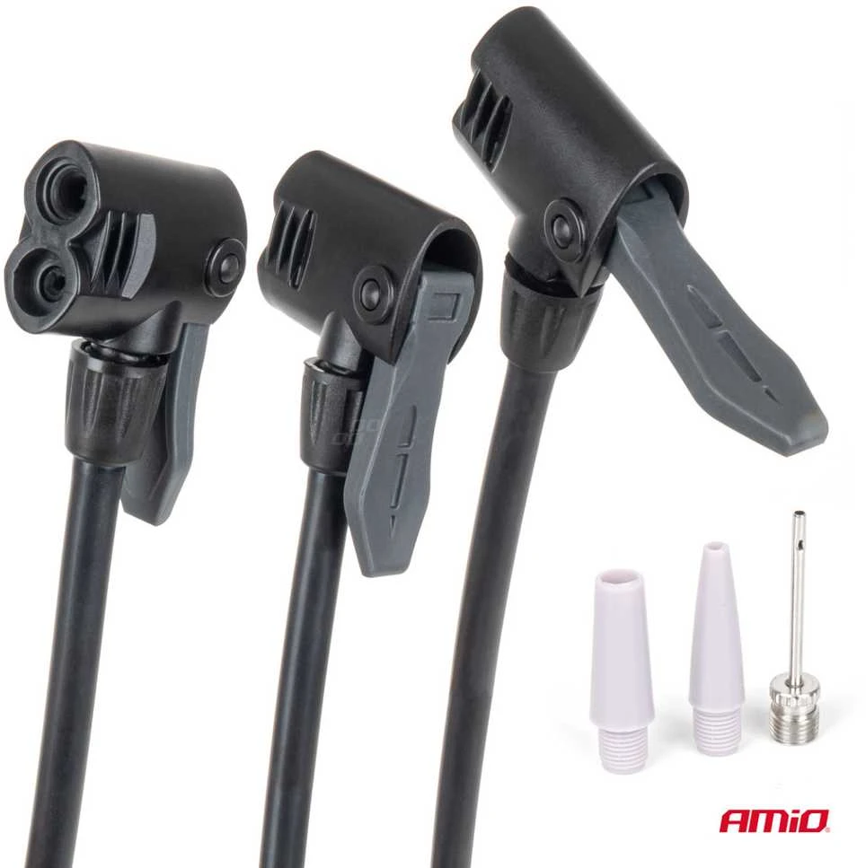Metalinė rankinė pompa su manometru MINI PU08 AMIO-04343