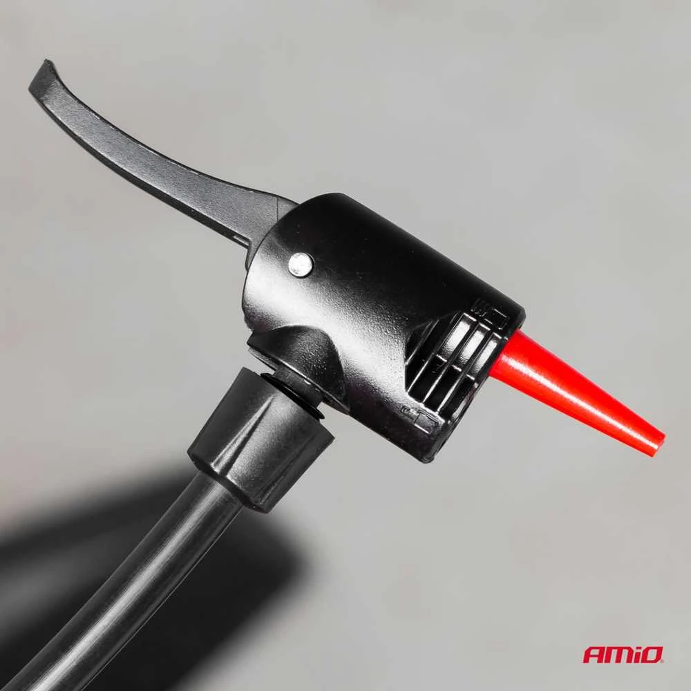 Metalinė rankinė pompa su manometru PU02, AMIO-02146