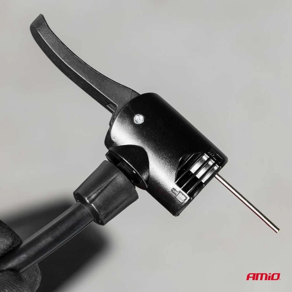 Metalinė rankinė pompa su manometru PU02, AMIO-02146