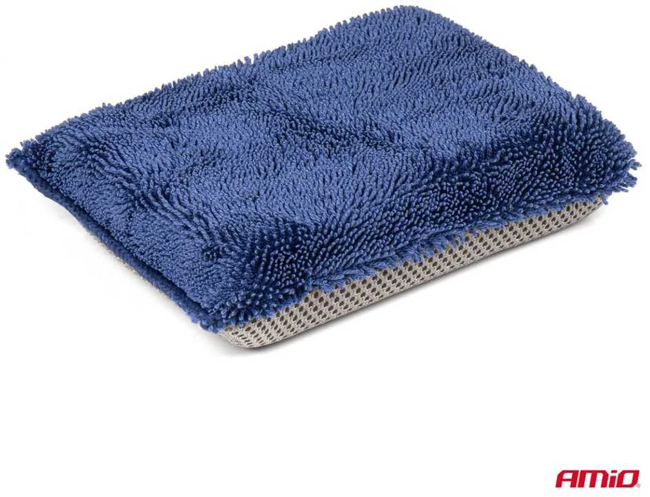 Mikropluošto kempinė automobilio salonui, 15x10x3 cm AMiO-03844