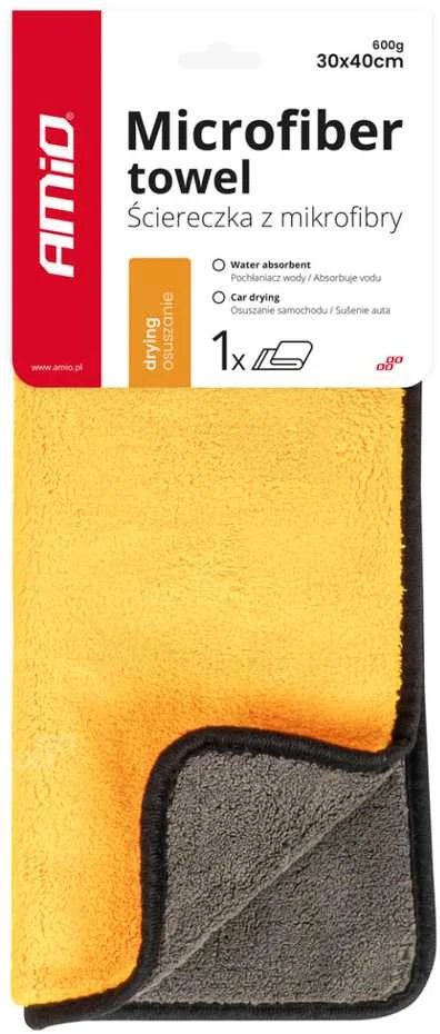 Mikropluošto poliravimo šluostė 30×40 cm 600 g/m² AMIO-02868