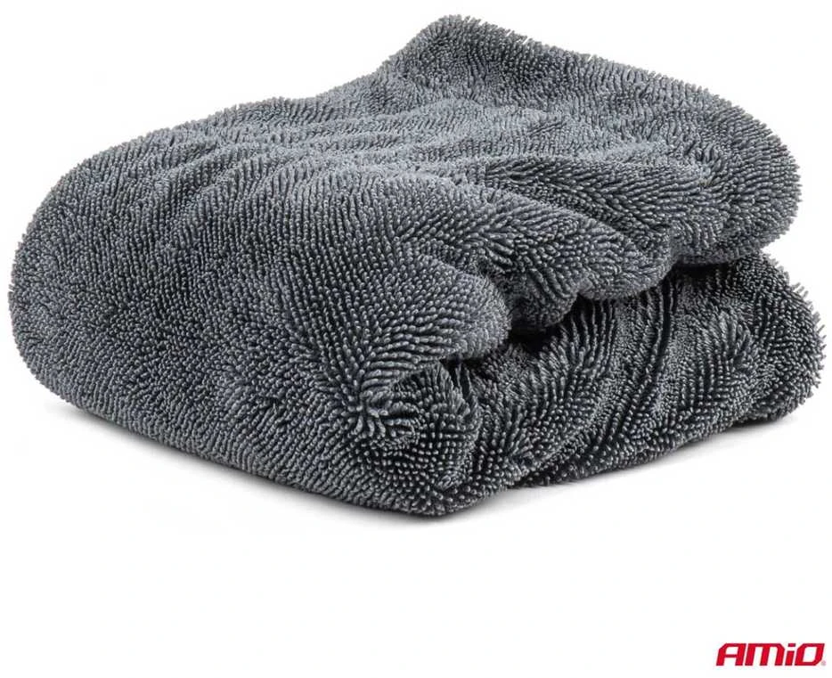 Tamsiai pilkas automobilių mikropluošto rankšluostis