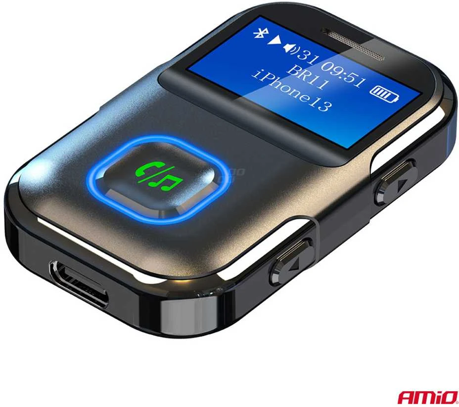 Mini jack Bluetooth imtuvas–siųstuvas su LCD AMIO-04659