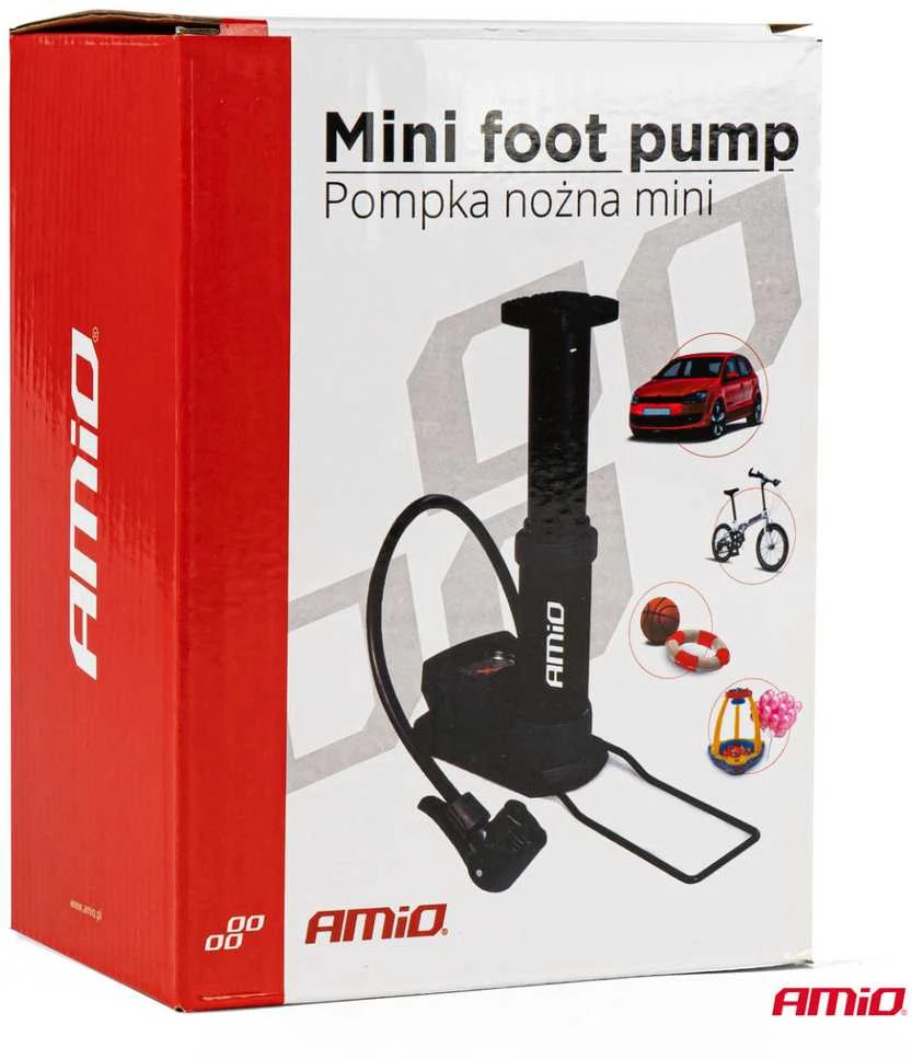 Mini kojinė pompa su manometru PU03, AMIO-02147