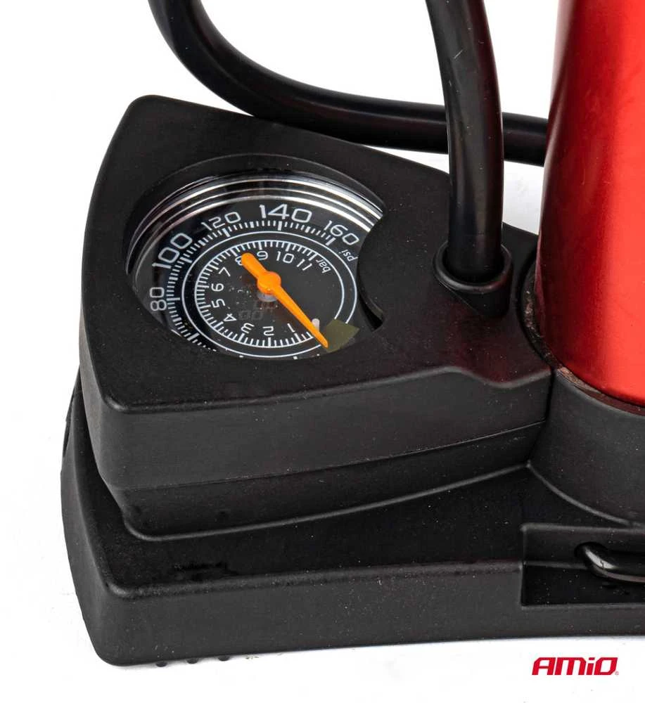 Mini kojinė pompa su manometru PU03, AMIO-02147