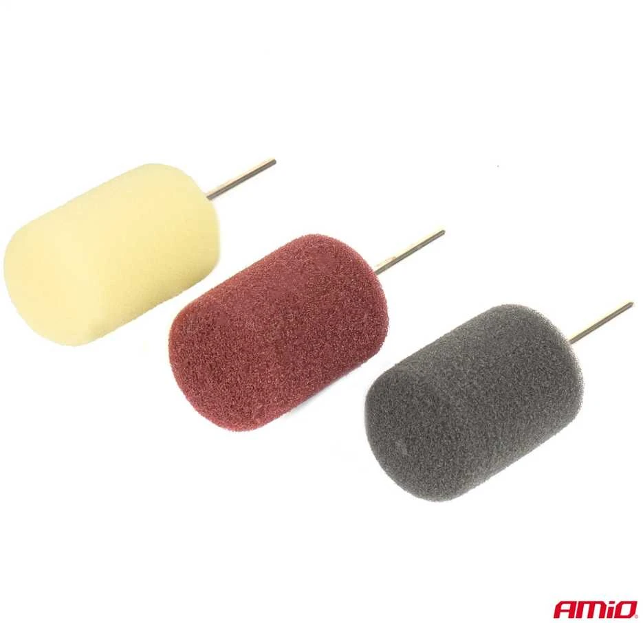 Mini poliravimo kempinėlės, 30 mm ovalios AMIO-03716