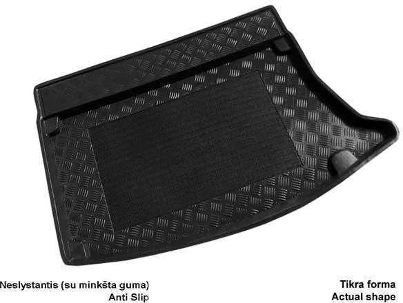Mix Plast Plastikinis Bagažinės kilimėlis Hyundai i30 plonas atsarginis ratas bagažinėje 2007-2012m.