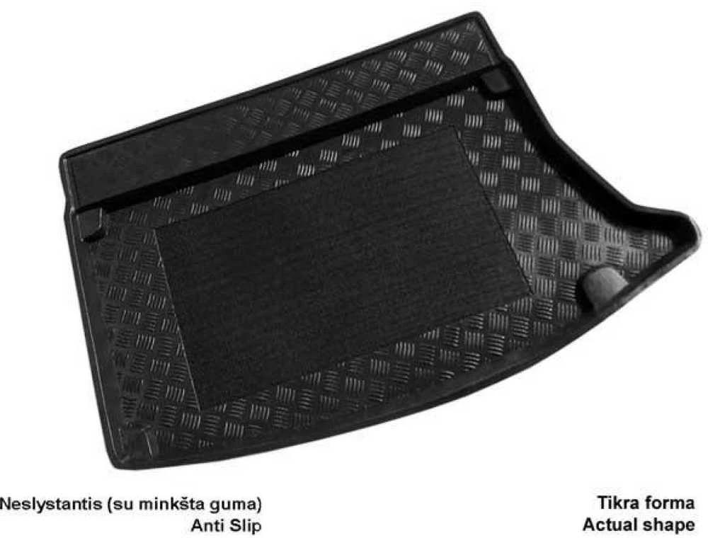 Mix Plast Plastikinis Bagažinės kilimėlis Hyundai i30 plonas atsarginis ratas bagažinėje 2007-2012m.