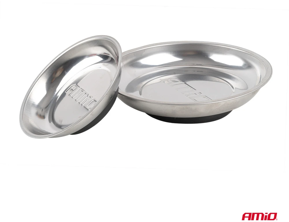 Nerūdijančio plieno magnetinių padėklų rinkinys, 110 ir 150 mm AMIO-04916