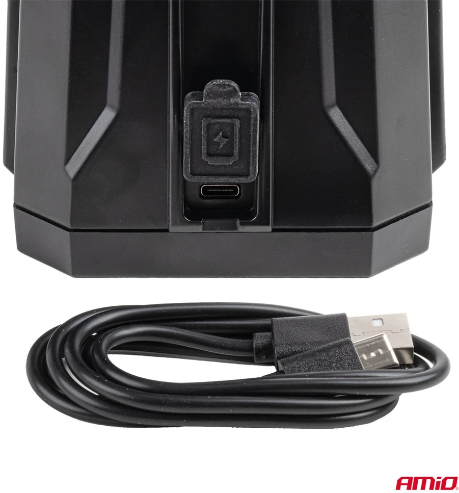 Nešiojama LED darbo ir įspėjamoji lempa 15W (BATT) AMIO-04865