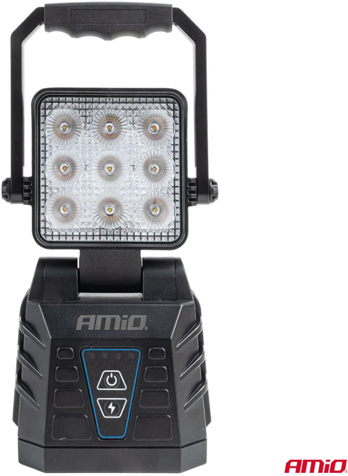 Nešiojama LED darbo ir įspėjamoji lempa 15W (BATT) AMIO-04865