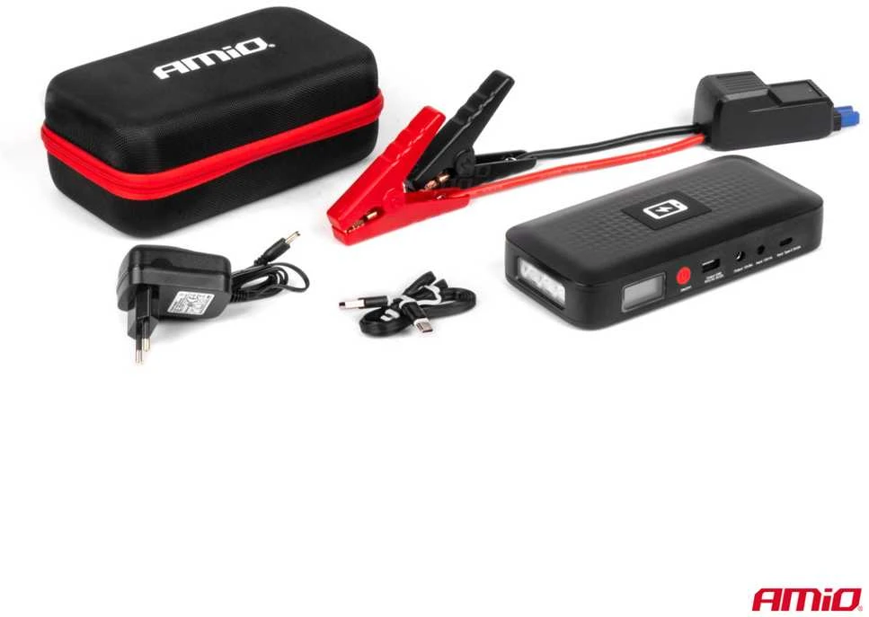Nešiojamas užvedimo įrenginys / Powerbank 12V 12Ah 800A, AMIO-04055